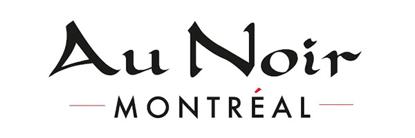 logo au noir white