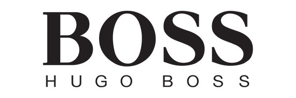 logo hugo boss white