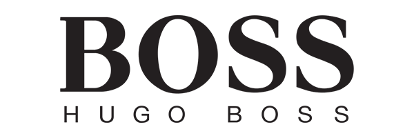 logo hugo boss white